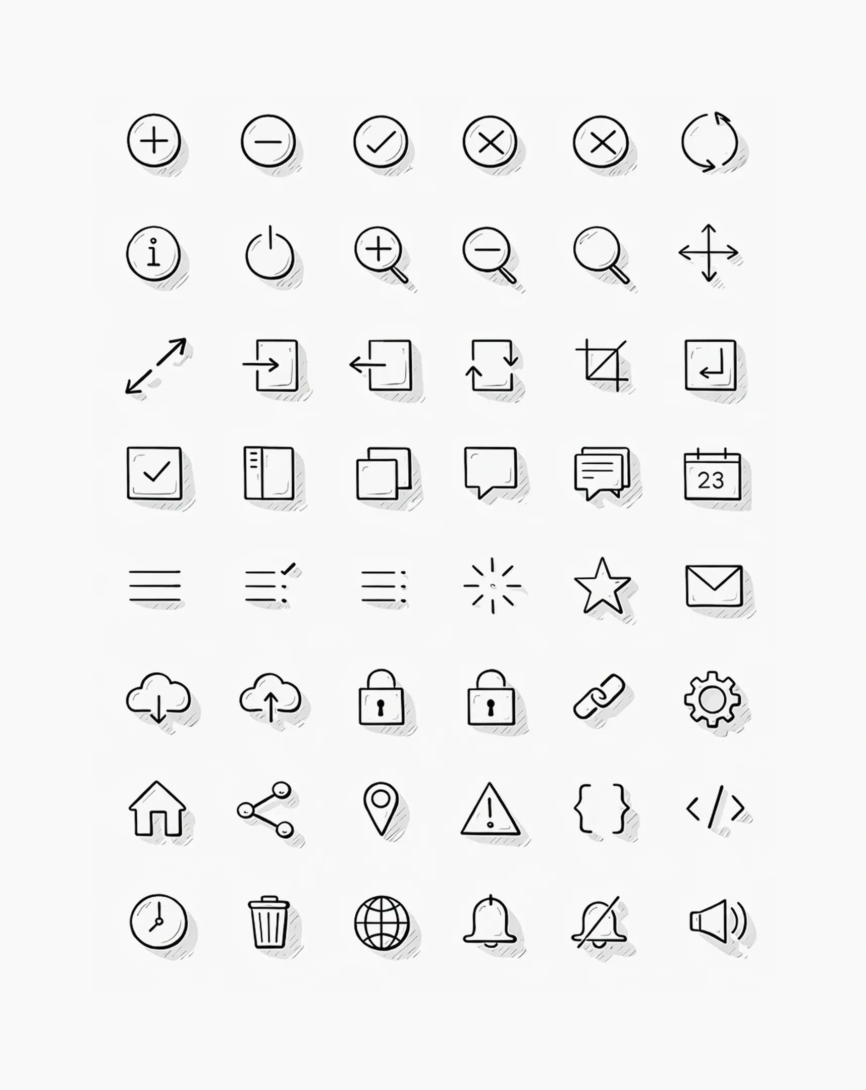 Monochrome System Icons Pack