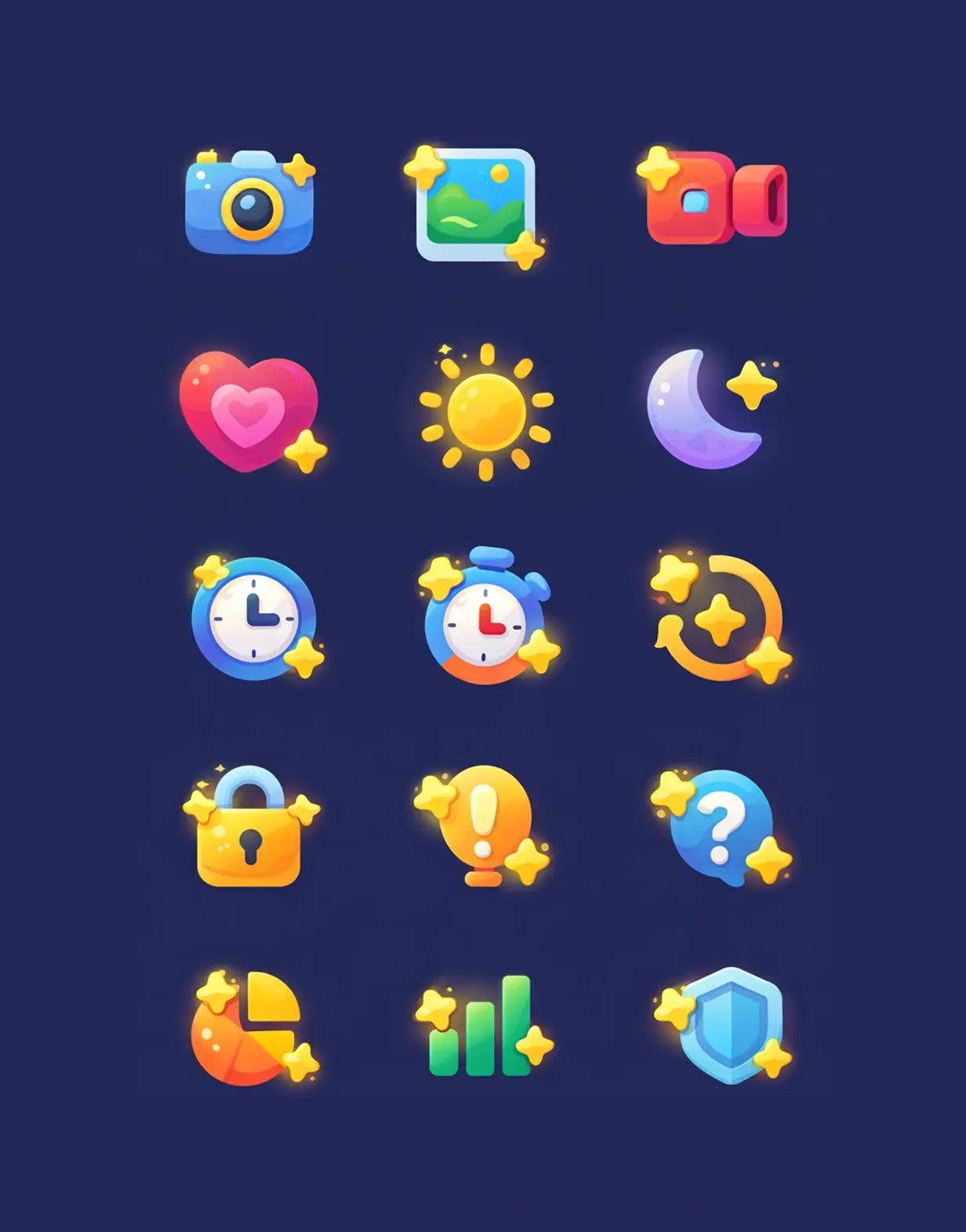 Playful Rounded Icons